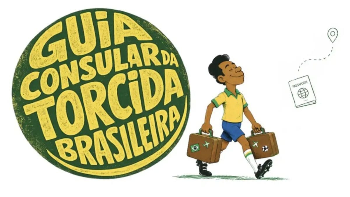 Mapa da América do Norte com cidades-sede da Copa do Mundo destacadas