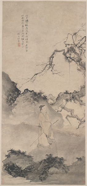 The Poet Lin Bu Wandering in the Moonlight late 1400s