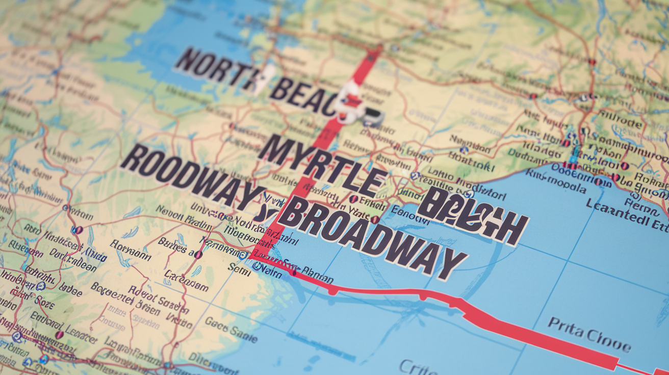 Distance from North Myrtle Beach to Broadway, SC
