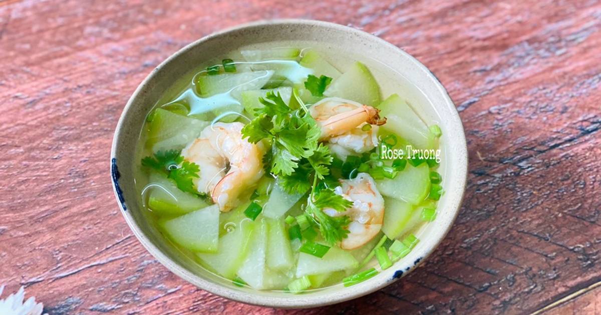 Canh Bí Chanh Nấu Tôm
