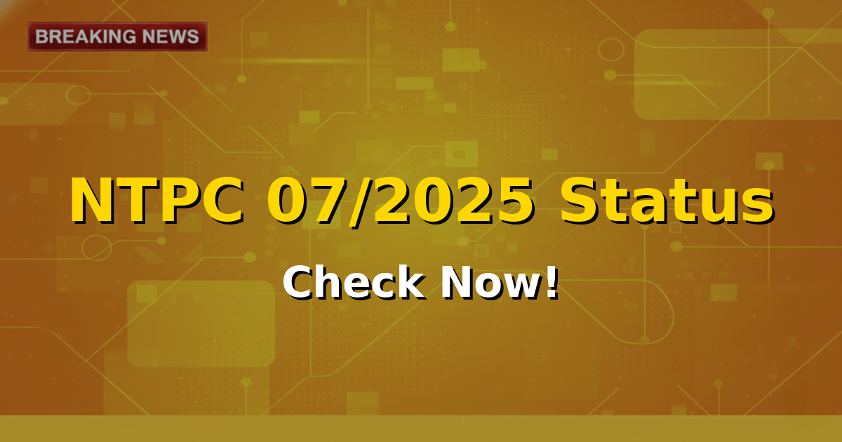 An image showing a magnifying glass over a computer screen displaying 'RRB NTPC Application Status Check' with a calendar icon and a checkmark, symbolizing success.