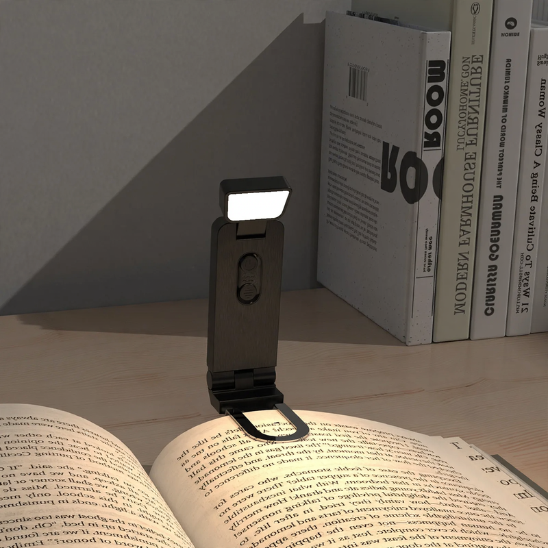 LED-Klemmleuchte mit Timer, USB-aufladbar