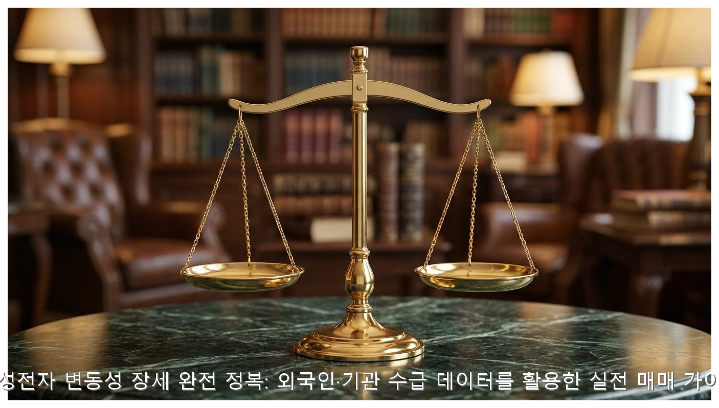 삼성전자 변동성 장세 완전 정복: 외국인·기관 수급 데이터를 활용한 실전 매매 가이드 핵심 안내 및 분석 인포그래픽 (3)