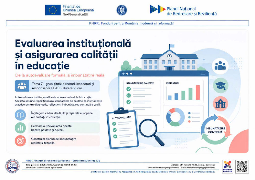 Coperta ghidului Evaluarea instituțională