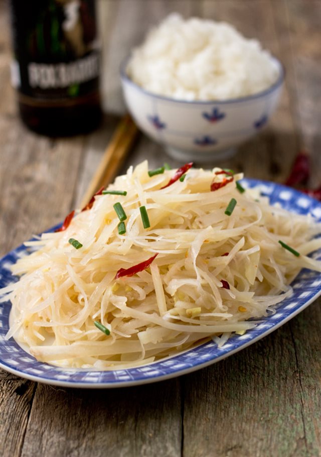 Khoai Tây Xào Gừng Ớt