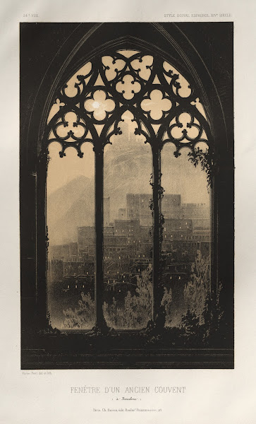 Fenêtre Dun Ancien Couvent à Barcelone 1860