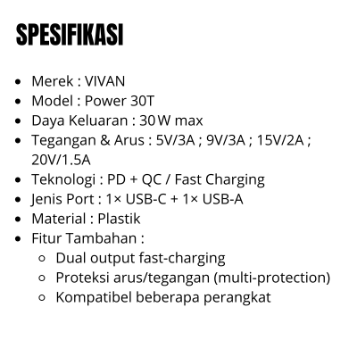 CHARGER-VIVAN-POWER-30-T-spek