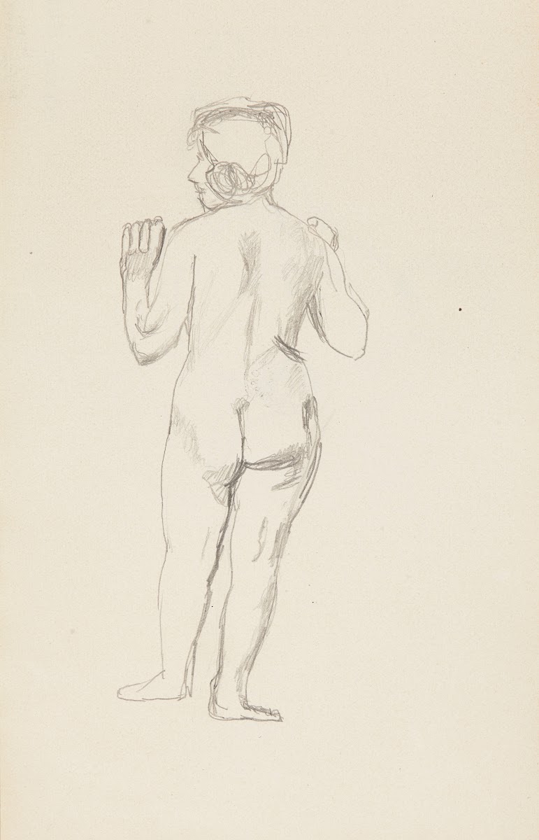 akt stojącej kobiety 1909