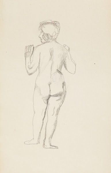 akt stojącej kobiety 1909