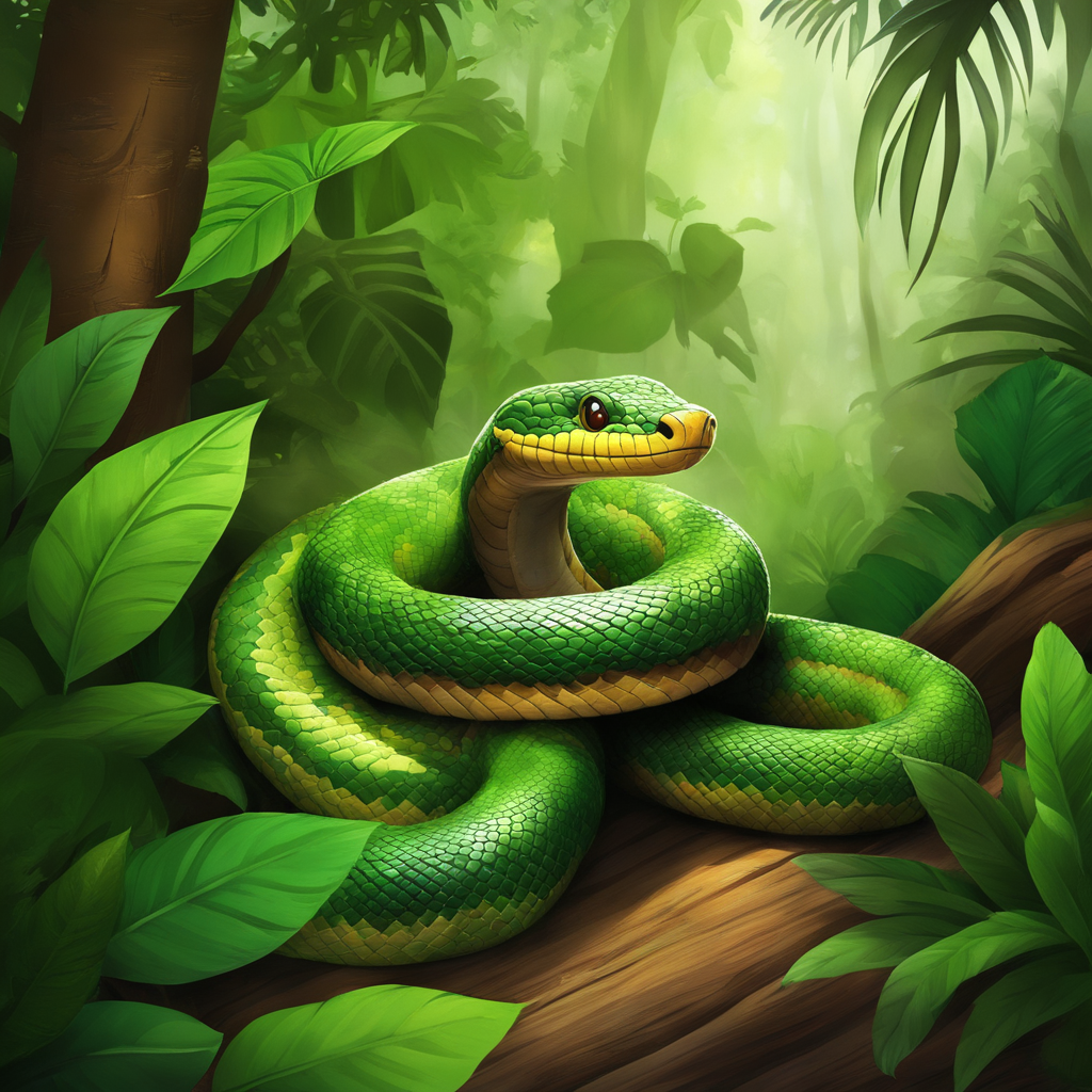 Green Snake Picture