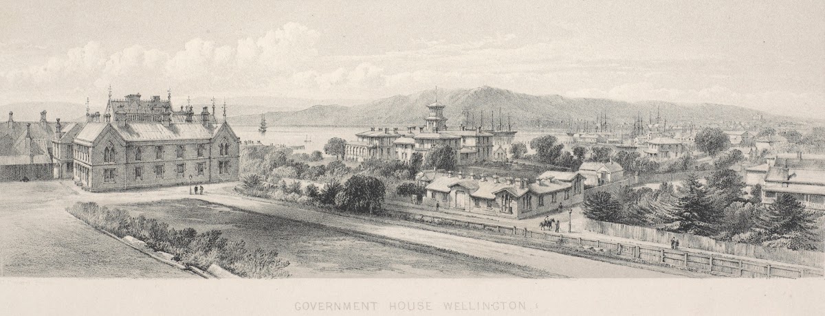 New Zealand Graphic and Descriptive Plate 1 Government House Wellington 1877