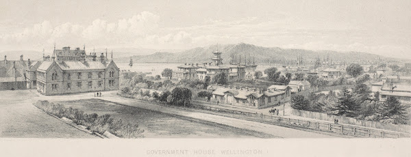 New Zealand Graphic and Descriptive Plate 1 Government House Wellington 1877