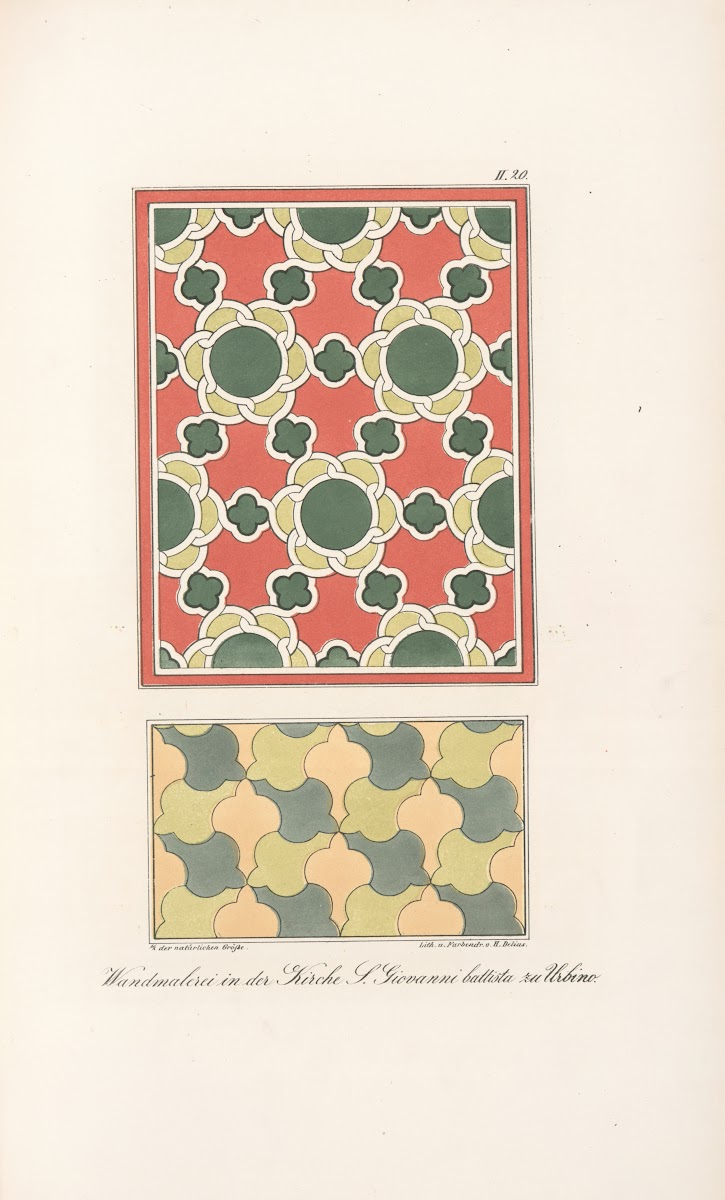 Wandmalerei in der Kirche S Giovanni battista zu Urbino 1842