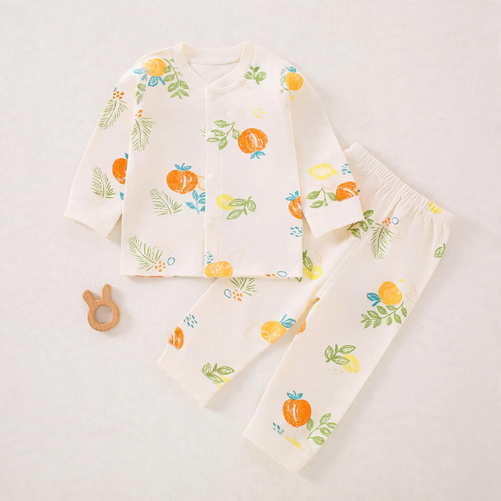 Baby Cotton Pajama Set, Two-Piece