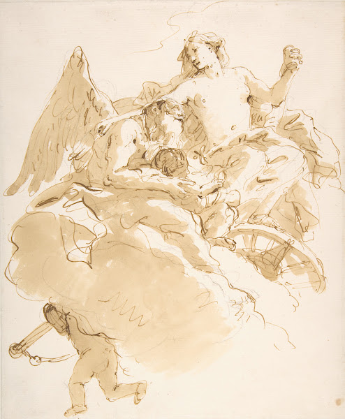 Venus Entrusting an Infant to Time 16961770