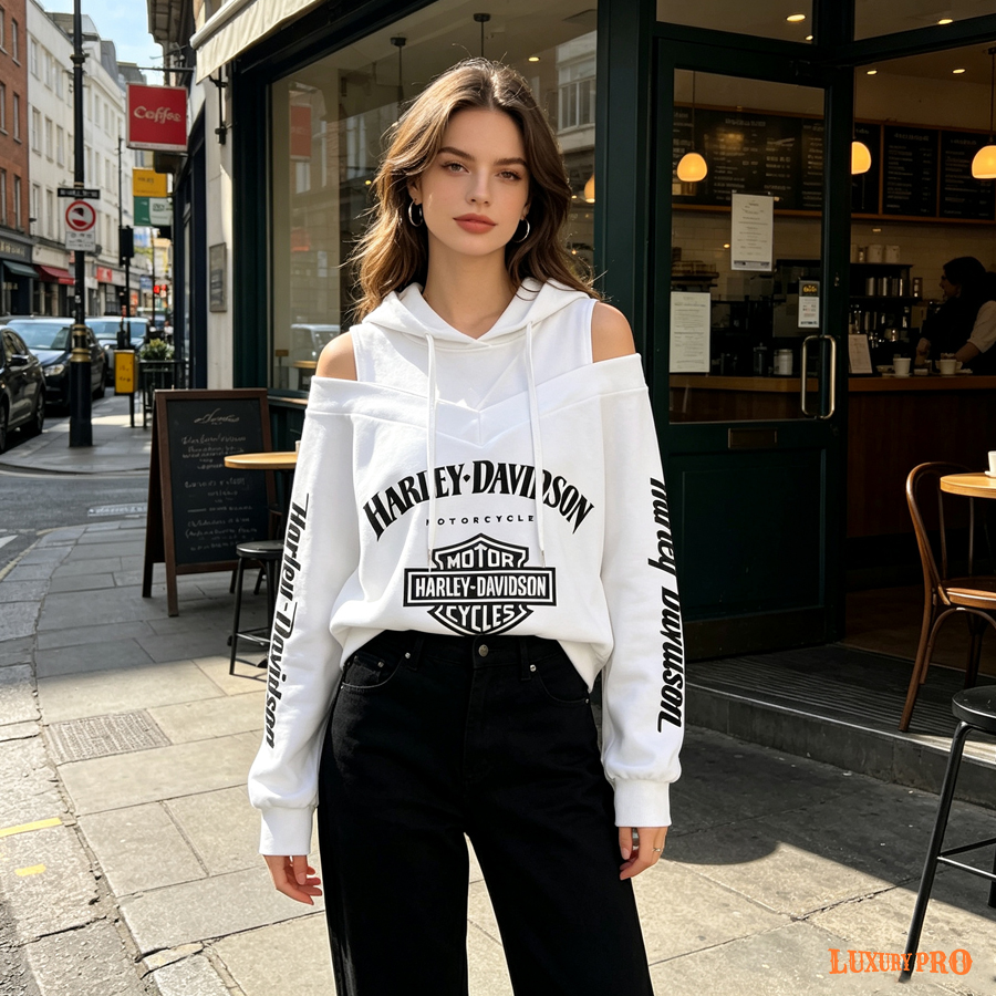 AOP CHR Strapless Hoodie