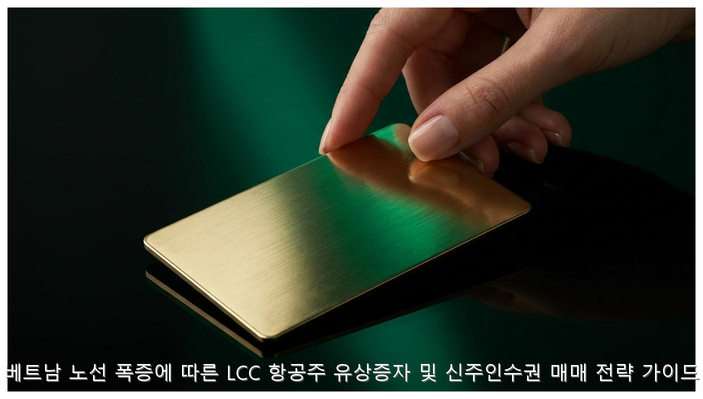 베트남 노선 폭증에 따른 LCC 항공주 유상증자 및 신주인수권 매매 전략 가이드 핵심 안내 및 분석 인포그래픽 (4)