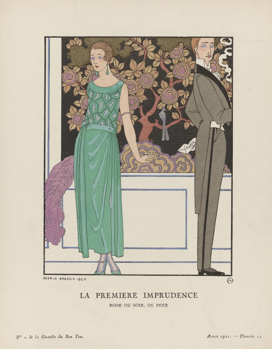 La premiere imprudence Robe du soir de Beer 1921
