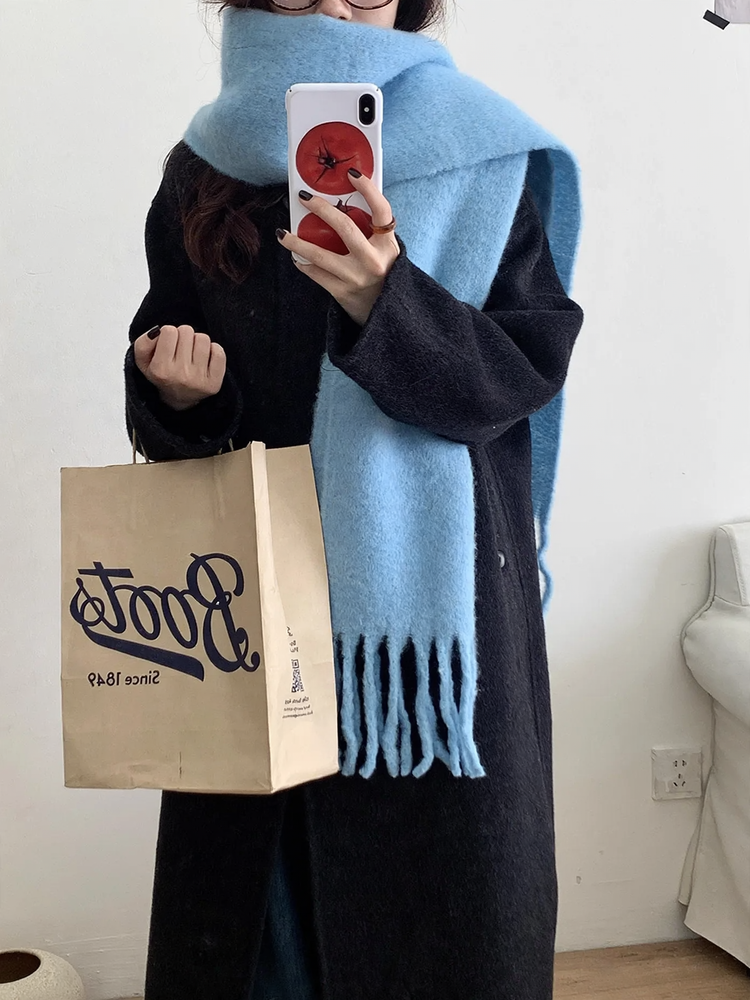 Women's wool scarf in various colors