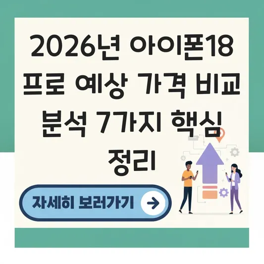 아이폰18 프로 예상 가격 비교 분석