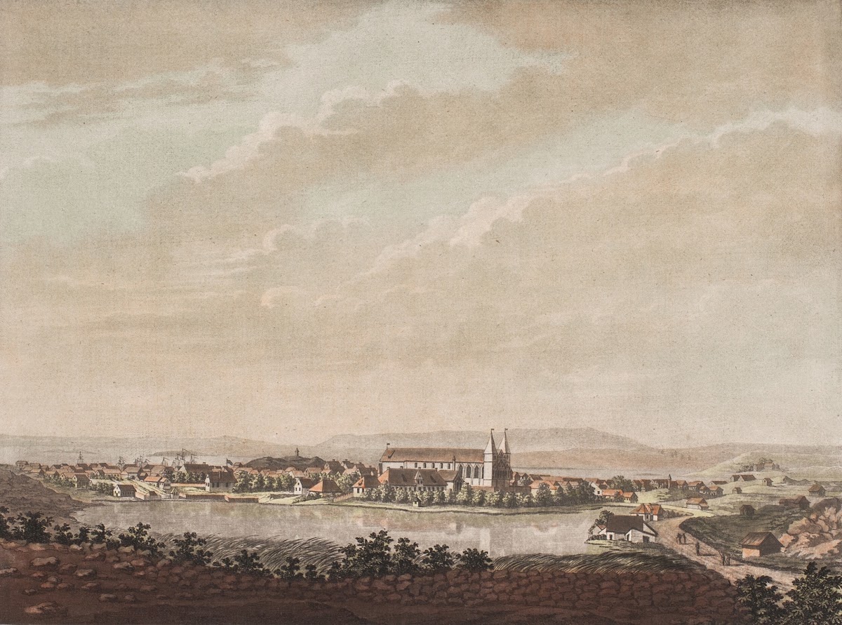 Vue de la ville de Stavanger en Norvège 1787  1791