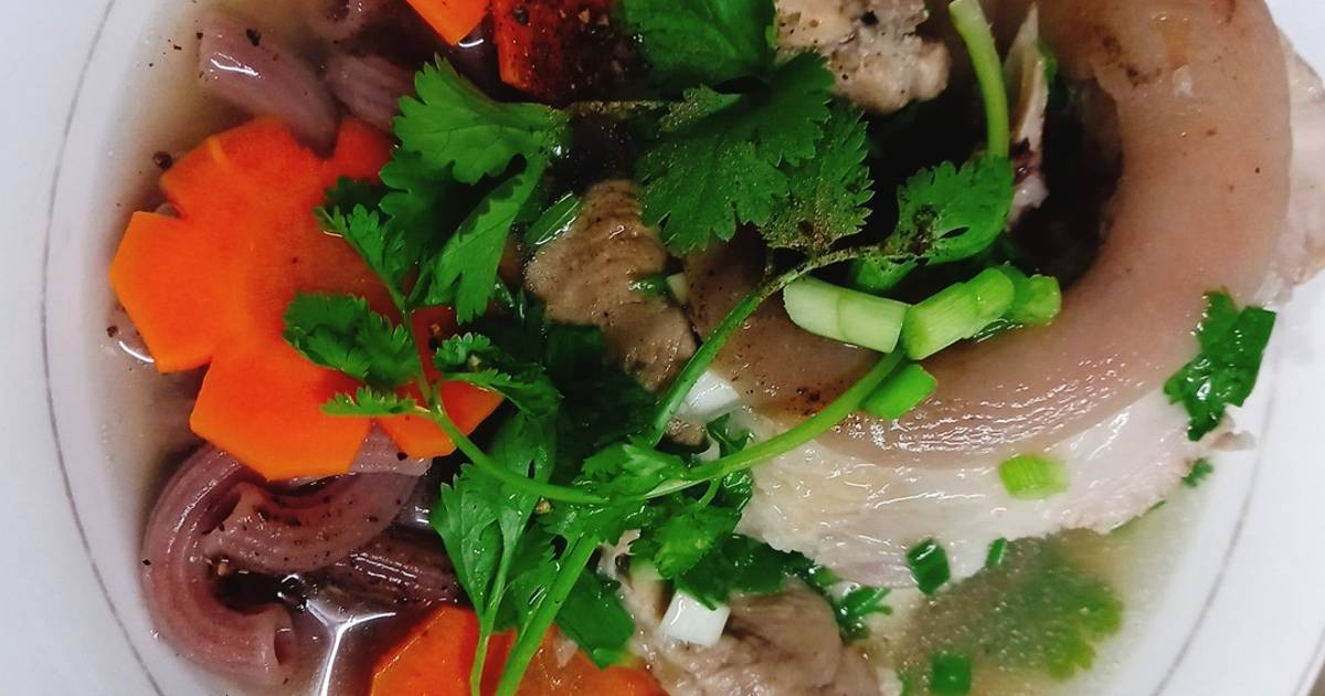 Nui lứt nấu khoanh giò