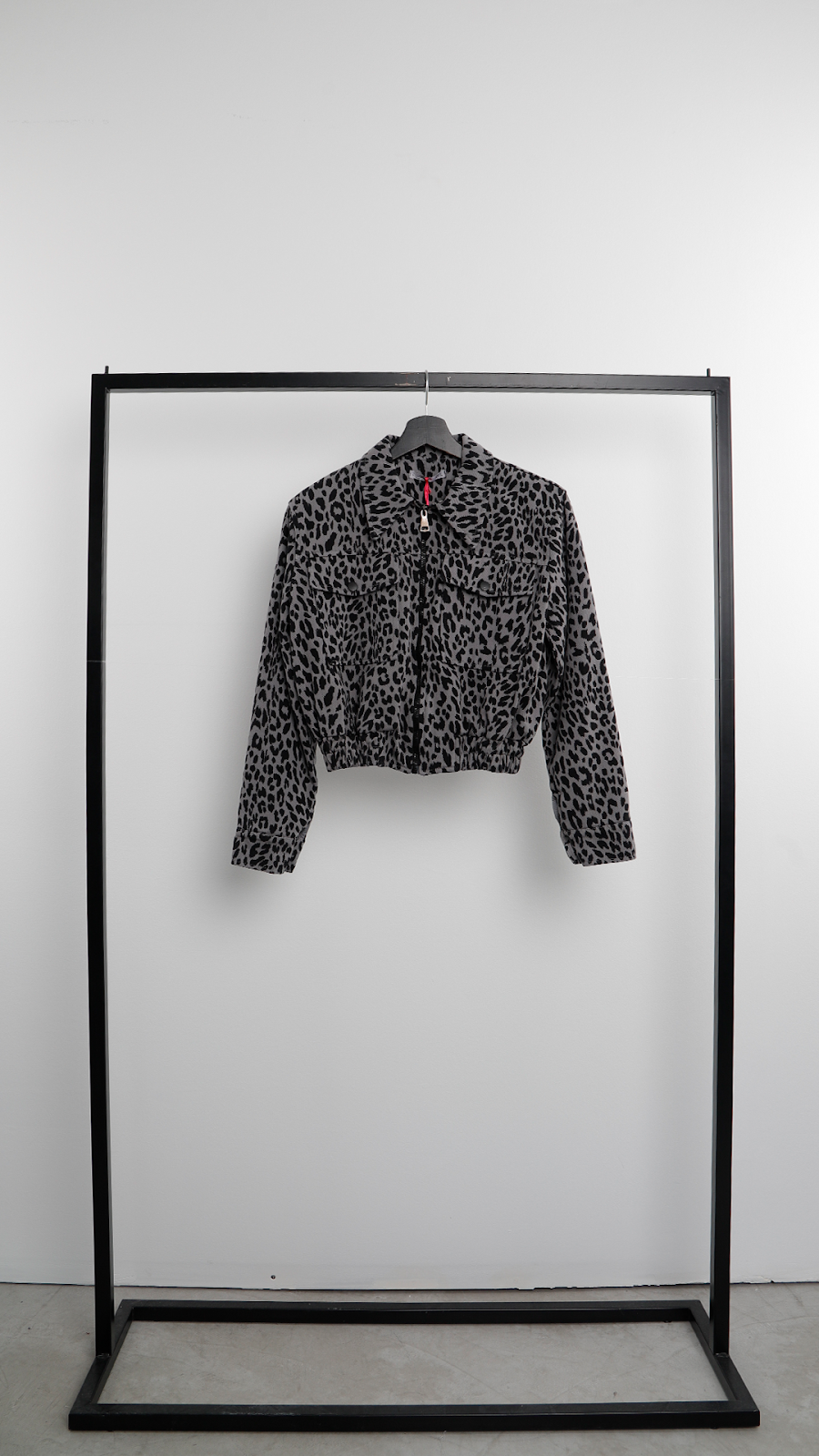 LEOPAR DESEN GABARDİN BOMBER CEKET