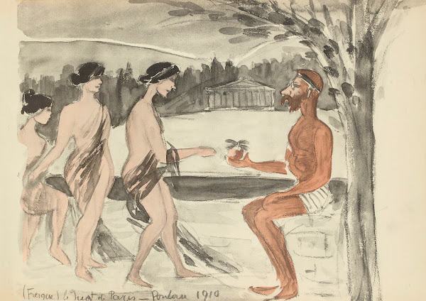 Frise sur le mur à Pontoise 1921
