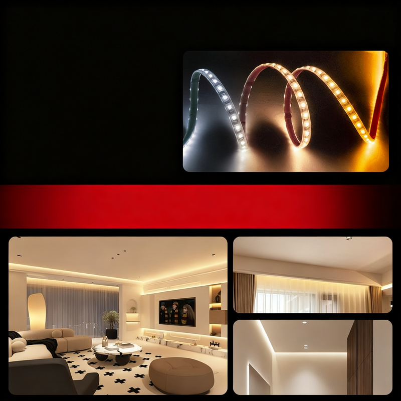 LED Strip with Remote Control, 3-Color Change