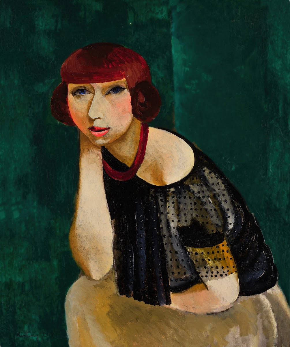 Portrait de la soeur de Mme Renée Kisling 1918