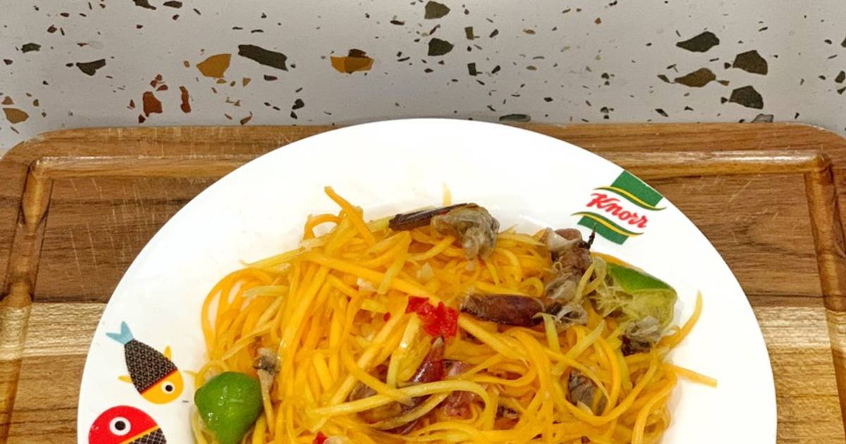 Ba Khía Trộn Đu Đủ