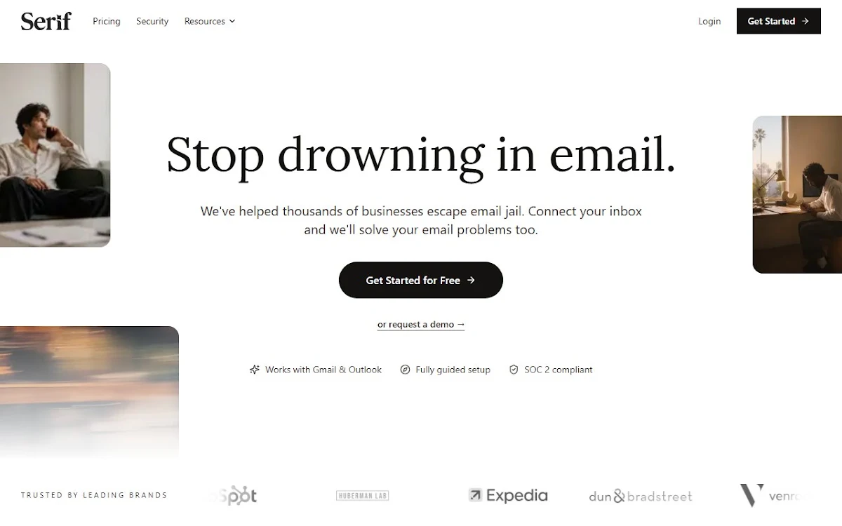Captura de Serif.ai