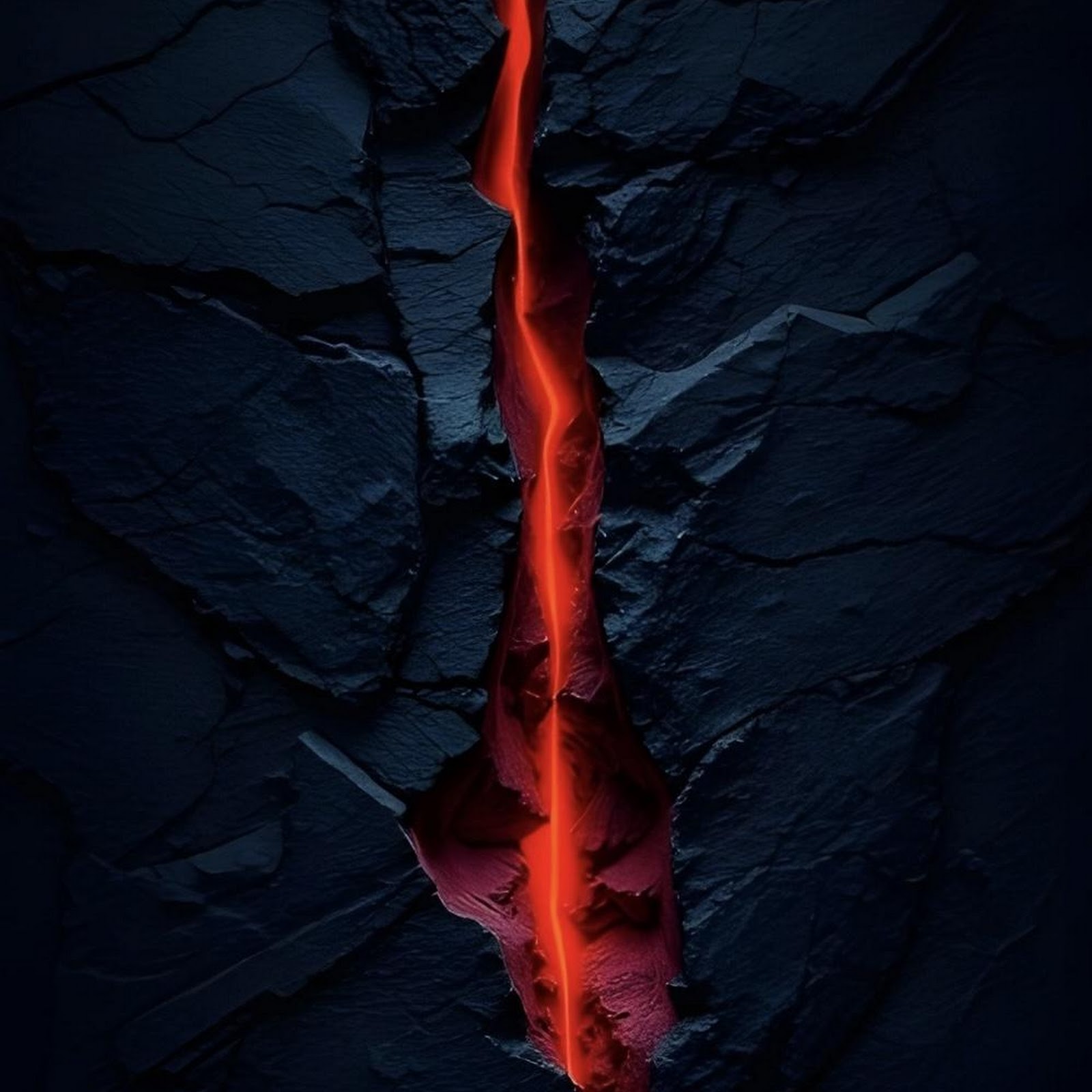 Download Bright Lava Rift Wall iPhone