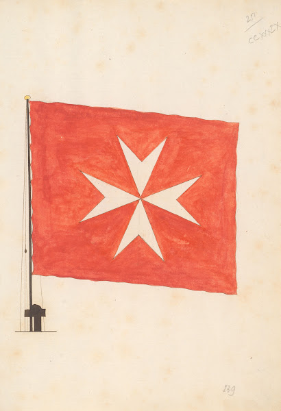Flag of Malta 1667 1670