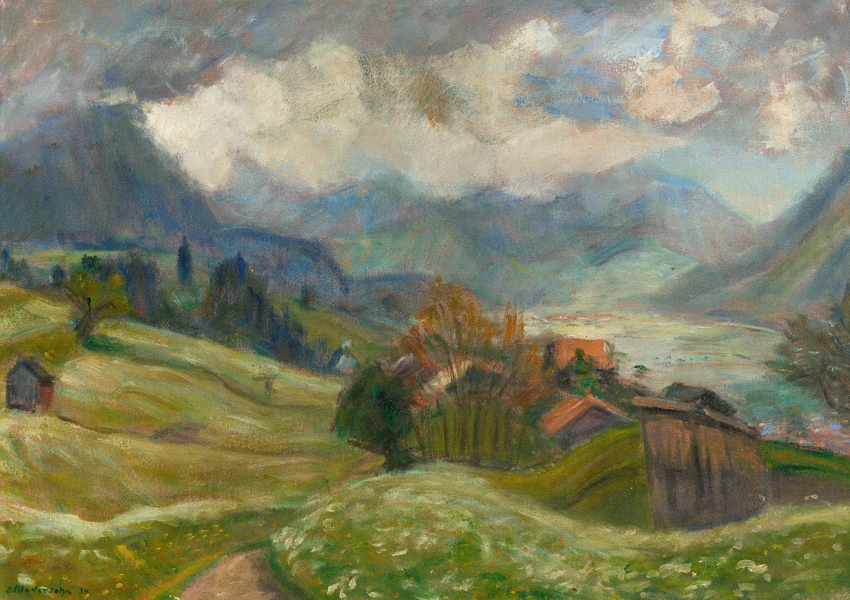 Landschaft im Allgäu bei Hindelang 1934