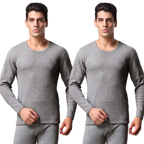 Thermal underwear set for men, crew neck