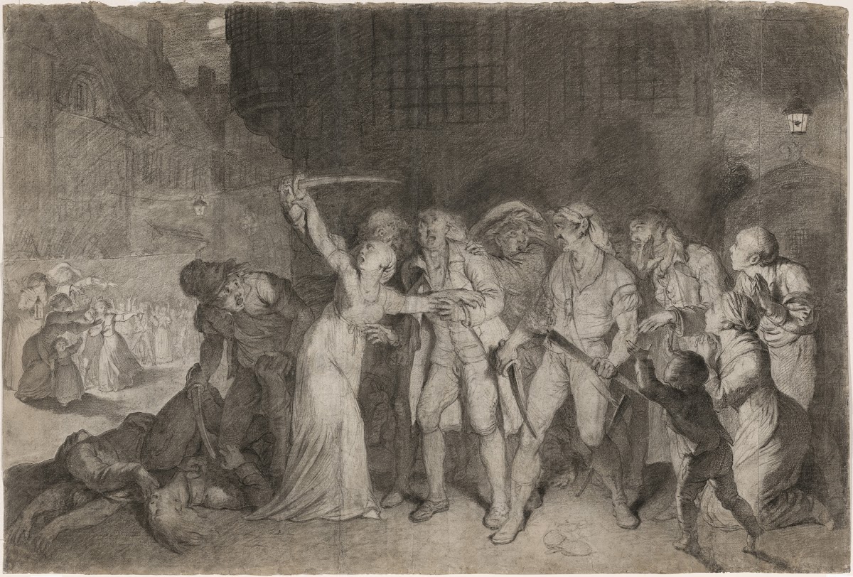Elizabeth Cazotte Rescues Her Father from the Death Sentence at the Prison of lA