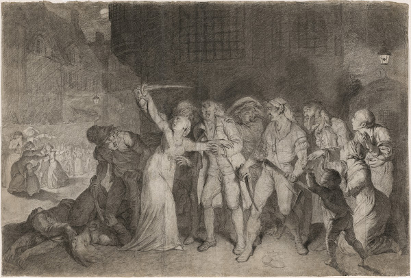 Elizabeth Cazotte Rescues Her Father from the Death Sentence at the Prison of lA