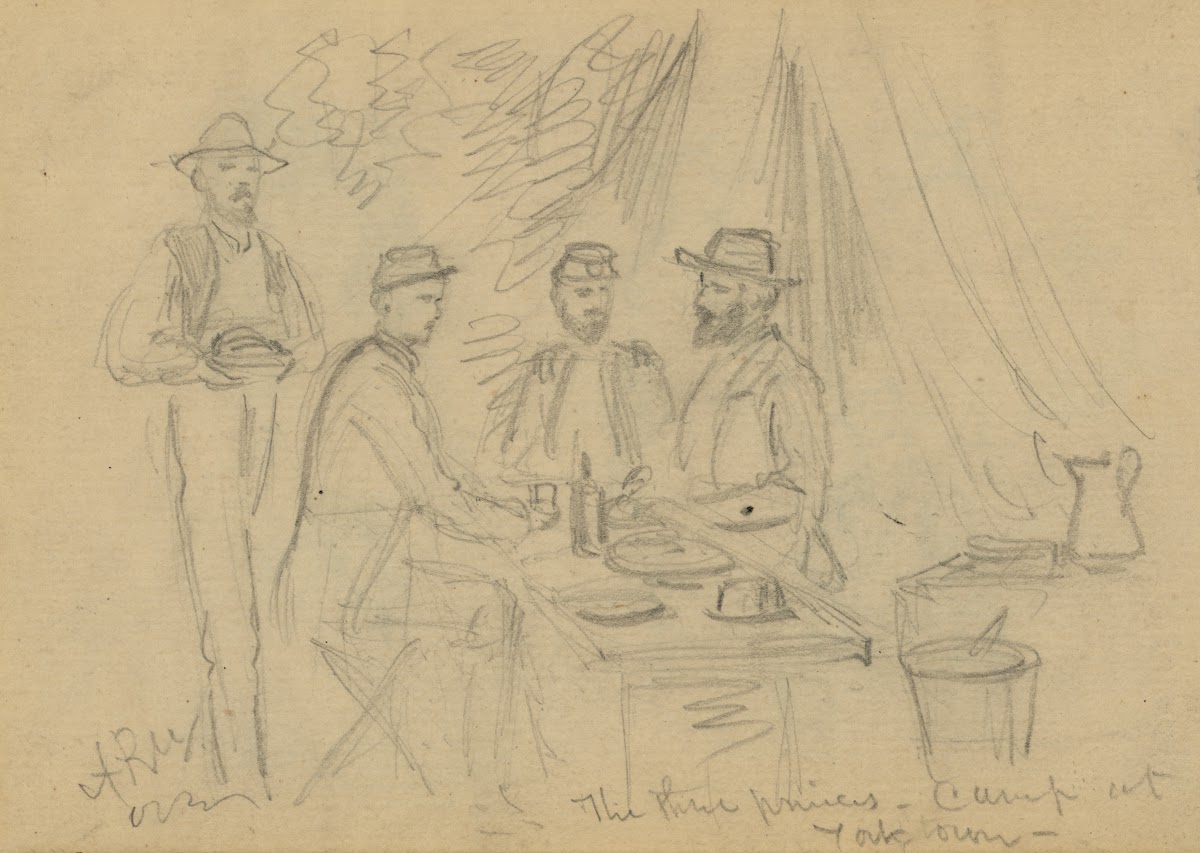 The three princes camp at Yorktown 1862