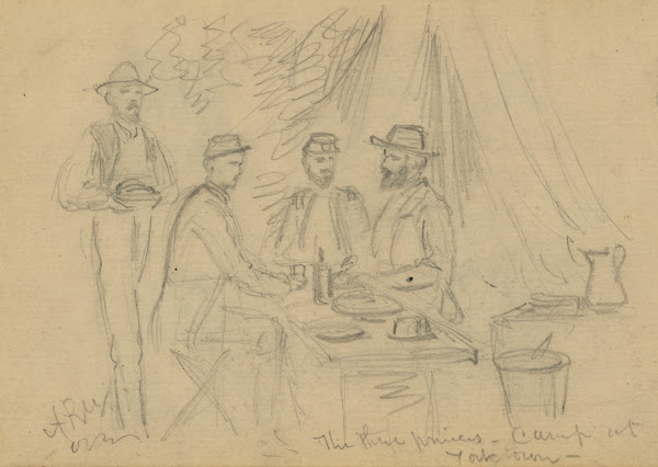 The three princes camp at Yorktown 1862