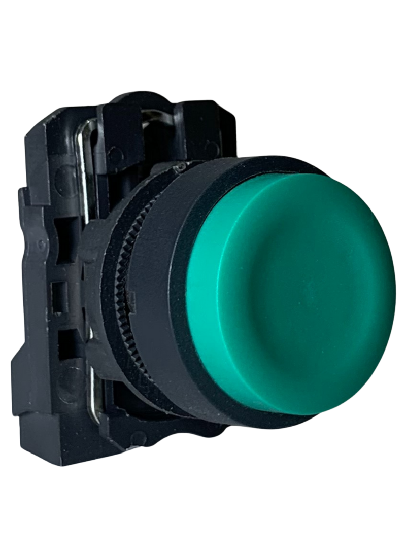 Extended Flush Button KB5AE31 Green 1N/O