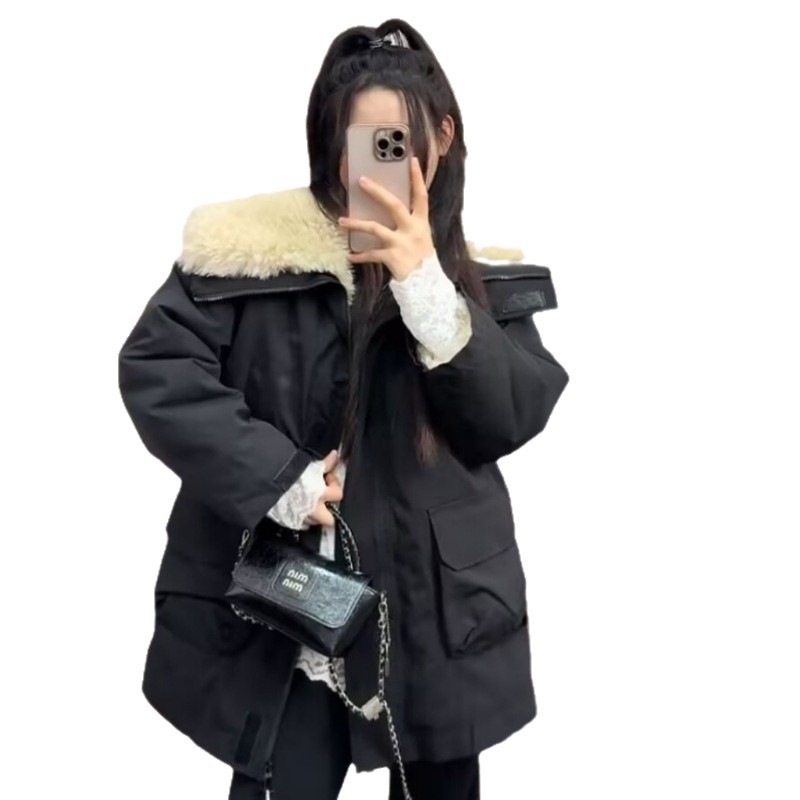 Insulated work-style parka jacket
