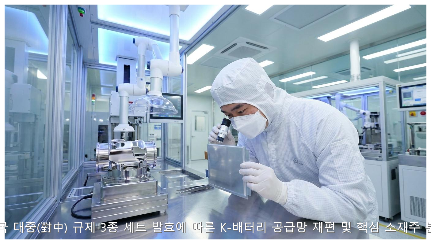 2026년 미국 대중(對中) 규제 3종 세트 발효에 따른 K-배터리 공급망 재편 및 핵심 소재주 분석 리포트 핵심 안내 및 분석 인포그래픽 (3)