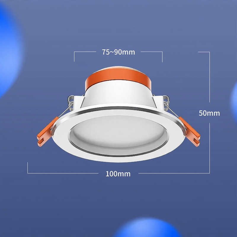 Recessed LED Ceiling Light, 75–90 mm