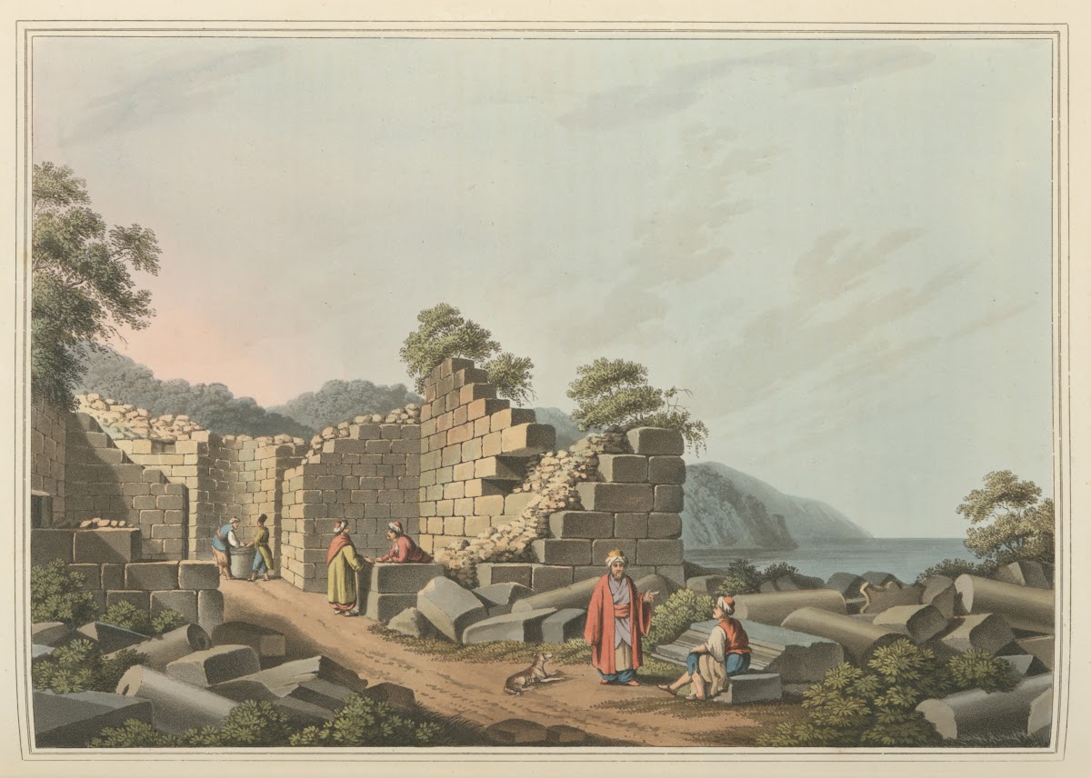 Ruins of an ancient Temple in Samos 1810