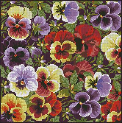 CMP 330113 Pansy Pillow