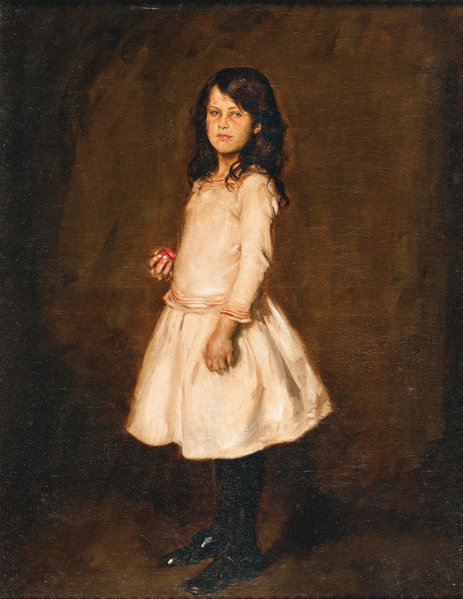 Ruth Standing in a White Dress 1912