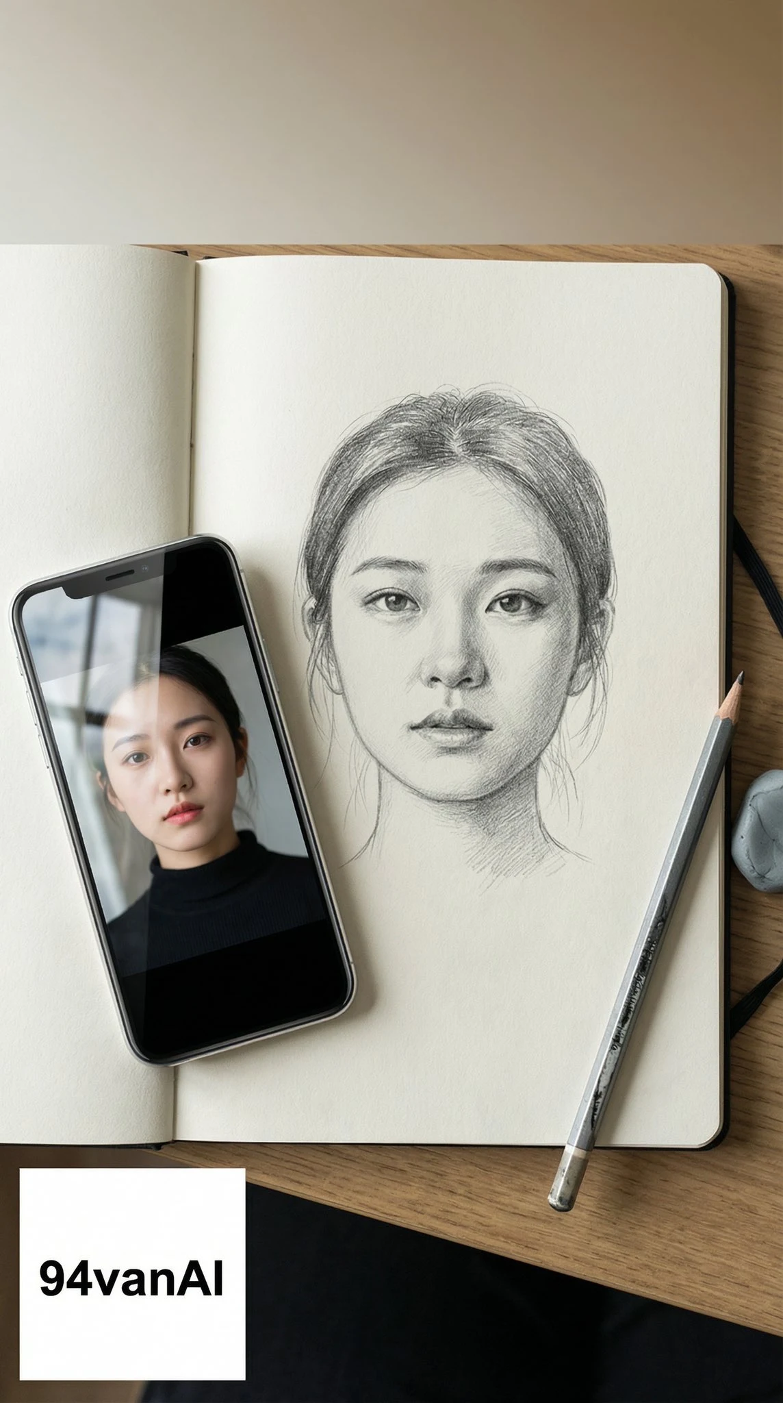 Composición y detalle perfectos, boceto a lápiz 3D de alta definición.