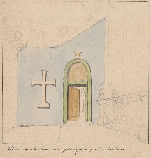 Entrance to the Capuchin Monastery on Miodowa Street