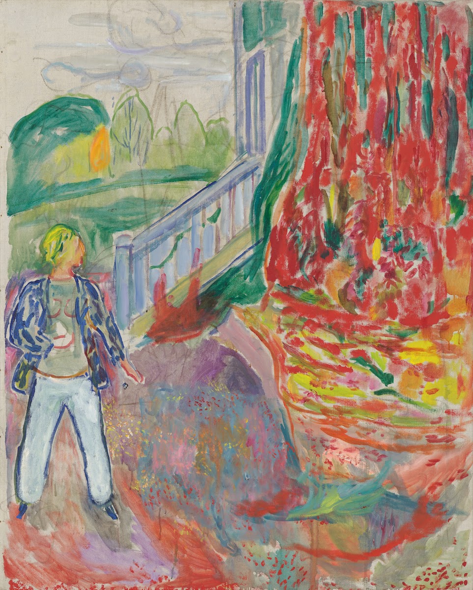Woman By The Veranda Step 1942